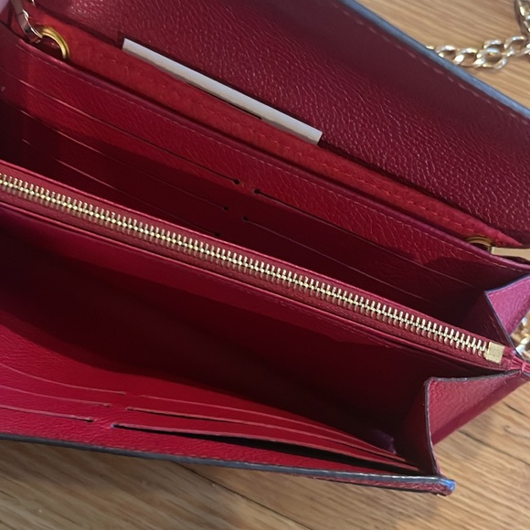 Louis Vuitton Red Monogram Empreinte Leather Wallet- authentic good condition - Picture 5 of 10